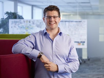 A Portrait of Chris Evans at the Department for Work and Pensions in Swansea