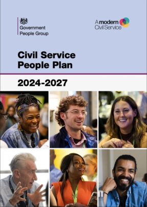 Front page of the Civil Service People Plan 2024-2027.