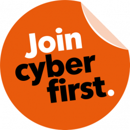 The logo for the 'Join cyber first' initiative