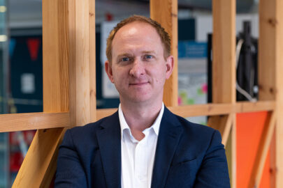 Decorative image: A photo of Tom Read, the CEO of GDS