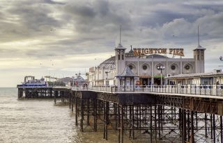Decorative photo: a photo of Brighton Pier on a bright but cloudy day