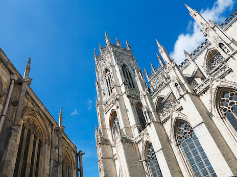 York Minster, Yorkshire on a sunny day