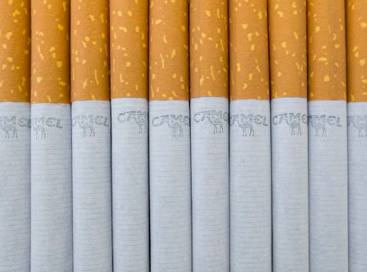 Image of a row of cigarettes.