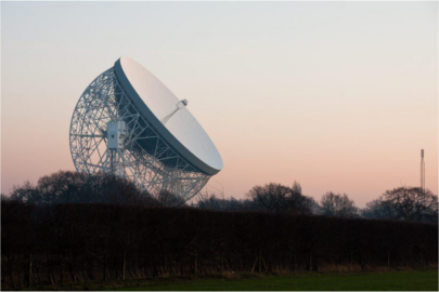 Image of the Lovell Radio Telescope in Cheshire, UK