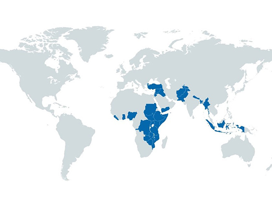 Footprint Map Of The World