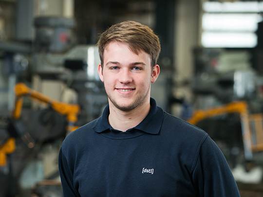 A Portrait of Hayden Gibbs an Engineering Apprentice