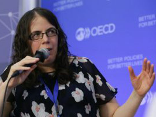 Liz Mckeown Speaking At Innovation In Government Conference