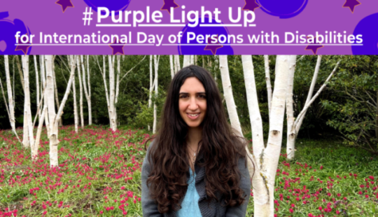 Purple Light Up for International Day of Persons with DIsabilities