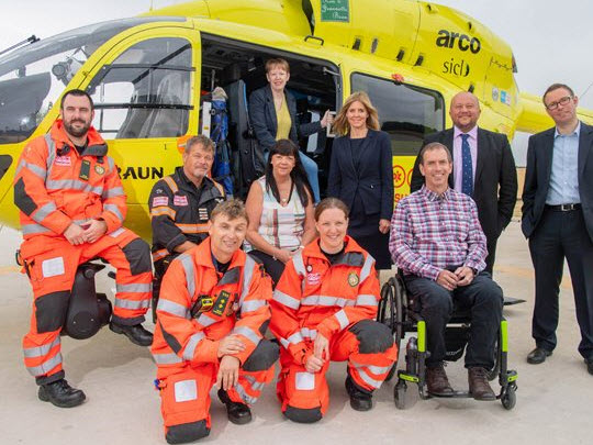 Team Members From The Yorkshire Air Ambulance
