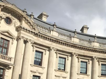 A photo of Horse Guards on a cloudy day