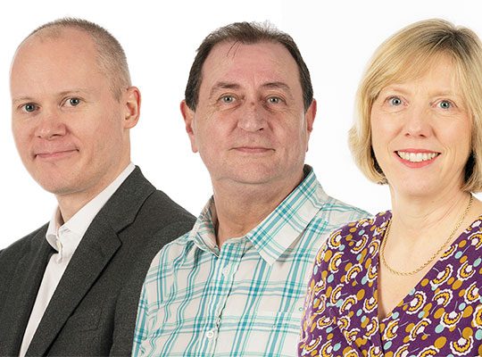 Three Dstl Team Members